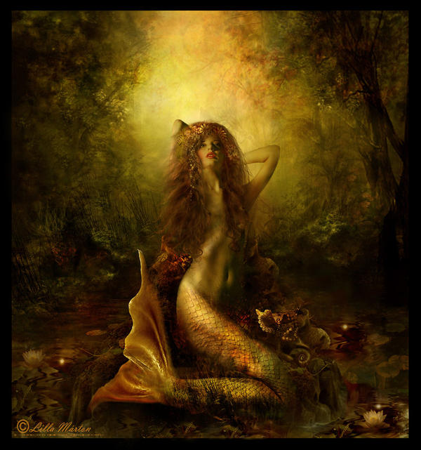 Mermaid of the lake by Lillucyka