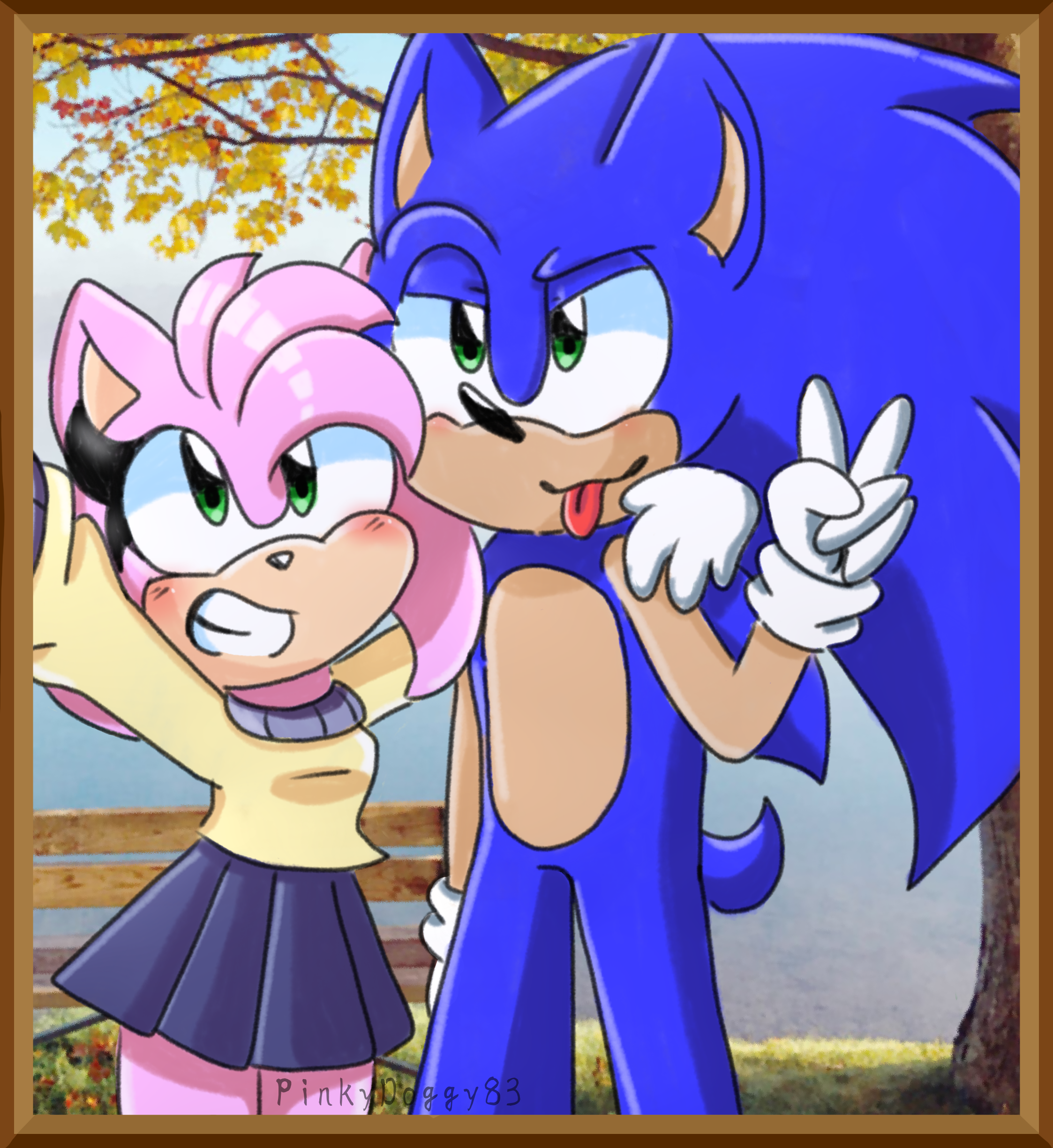 Sonamy/Silvaze Week 2021! — shiliria: Sonamy week day 4 - Movie Night Amy