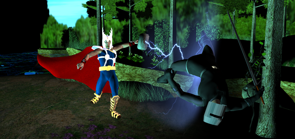 Thor vs the Black Knight