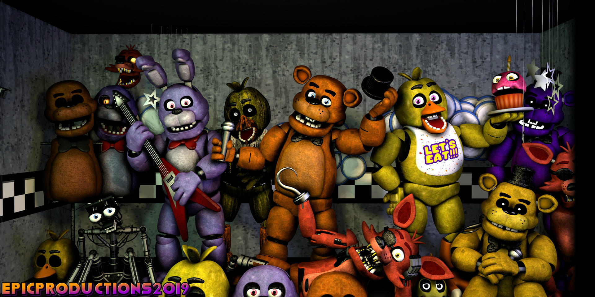 Plinks Rynfox Rynfox's FNaF Model Pack by Cal-Con on DeviantArt