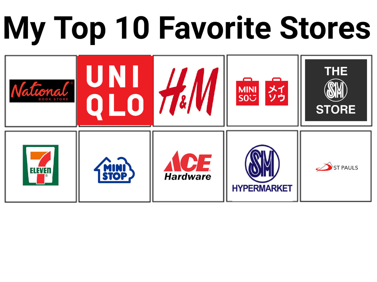Top 10 favourite stores by ViktorLoud2004 on DeviantArt