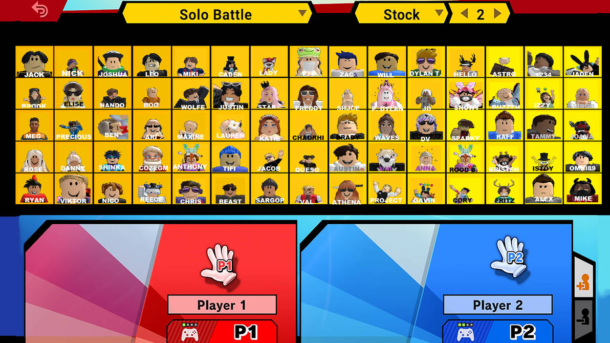 Smash Ultimate Roster Template by Mathew-Swift-VA on DeviantArt