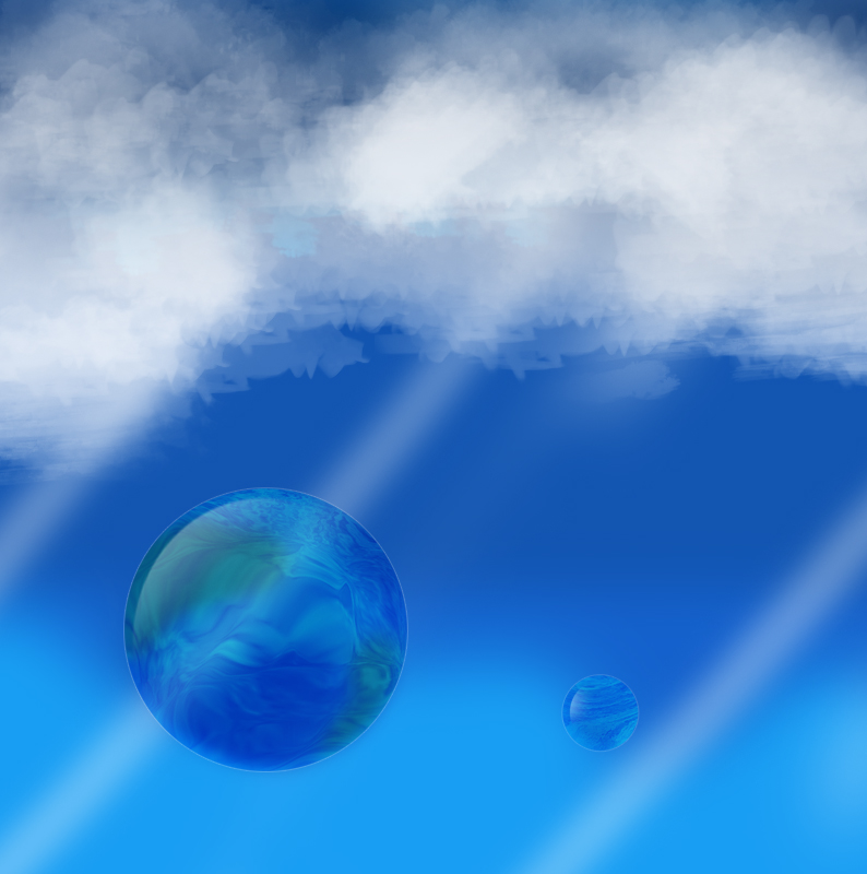 Bubbles nd sky