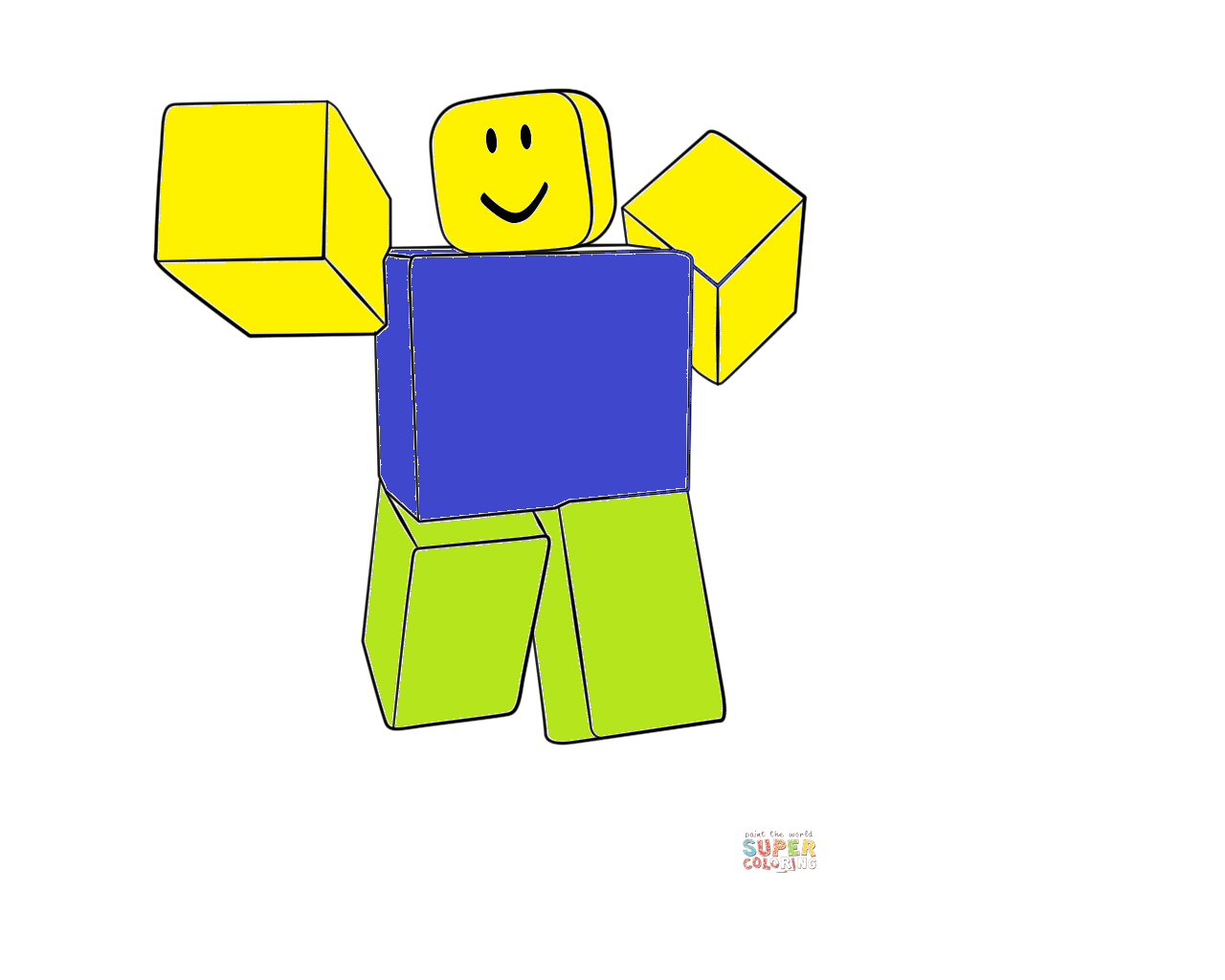 Noob do Roblox  Lacerda Desenhos