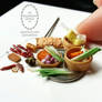 1:35/1:48 scale dollhouse miniature food items