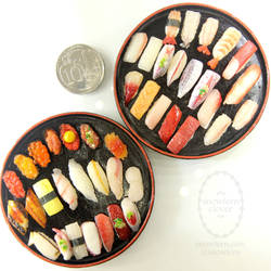 1:6 scale miniature playscale Sushi Platters