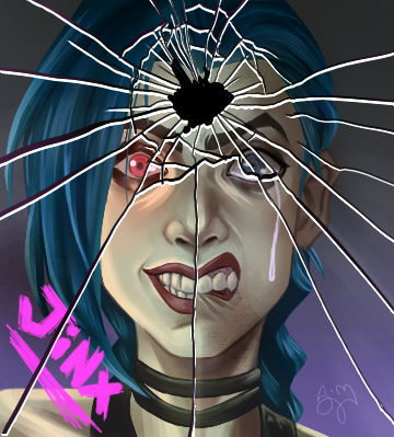 Jinx by TwiggViolencexX on DeviantArt