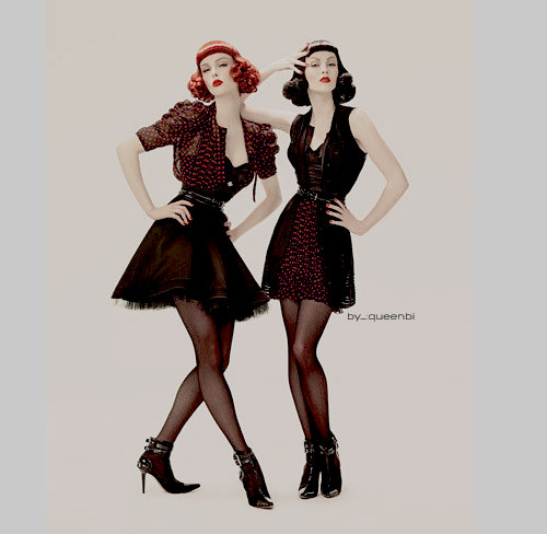 karen elson and Coco rocha