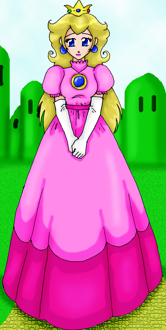 Princess Peach added backround