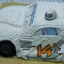 Modified dirt track racer cake