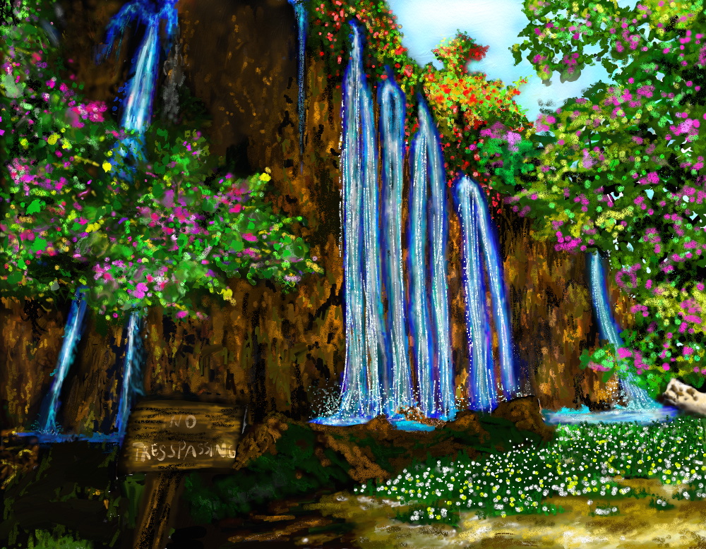 Imaginary Waterfall Landscape