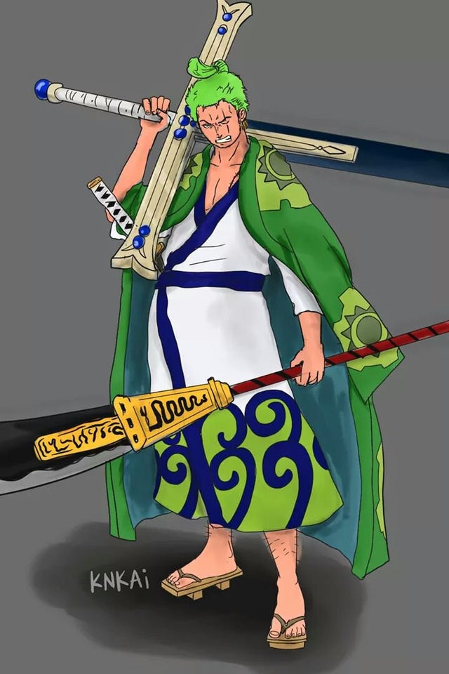 FANART : Zoro wielding Yoru and Murakumogiri : r/OnePiece