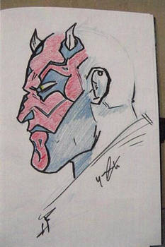 Darth maul Pencil Sketch test