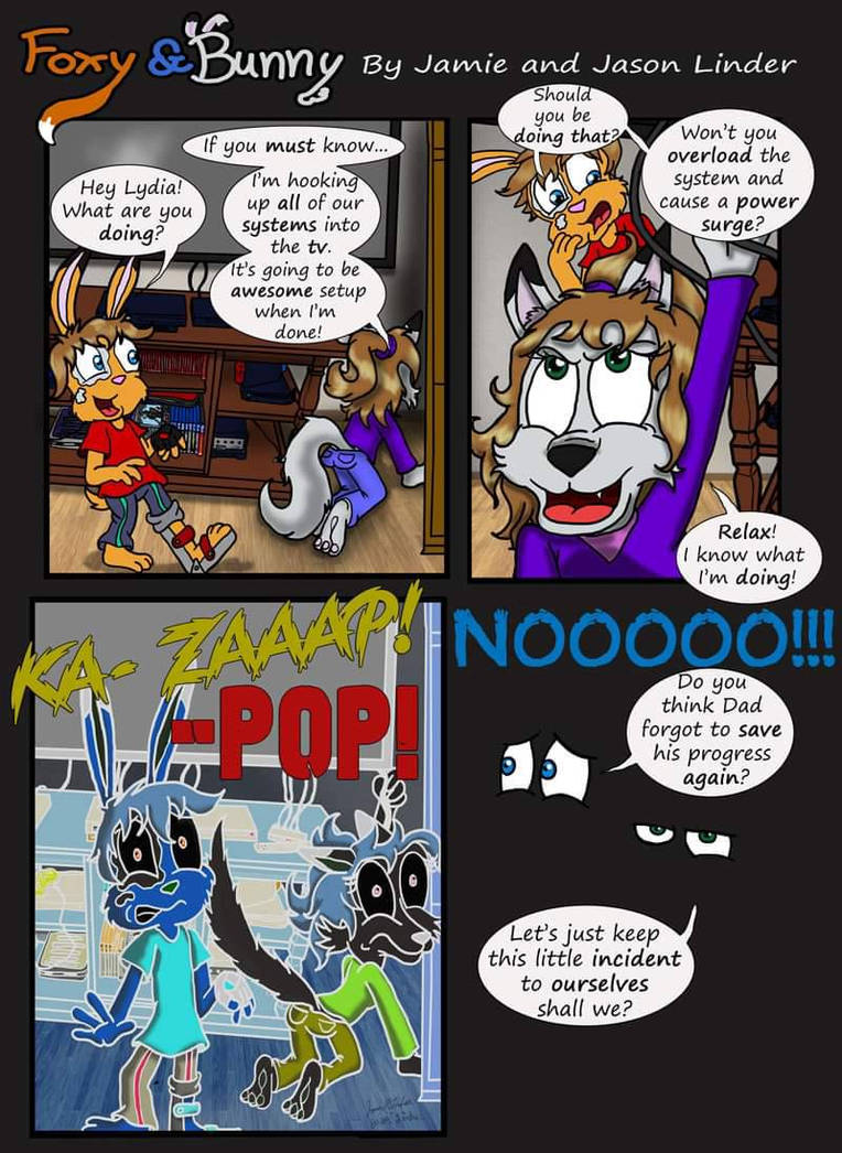 Foxy and Bunny off the wire by blue-shadow24 on DeviantArt