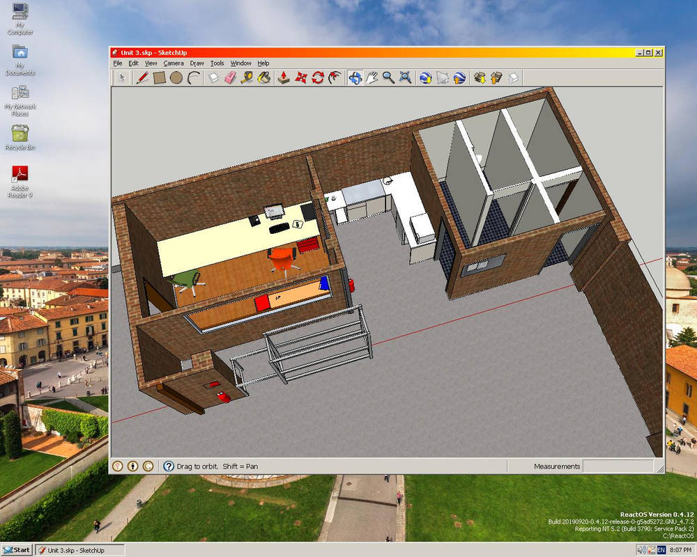 SketchUp 7 in ReactOS by stanman44 on DeviantArt