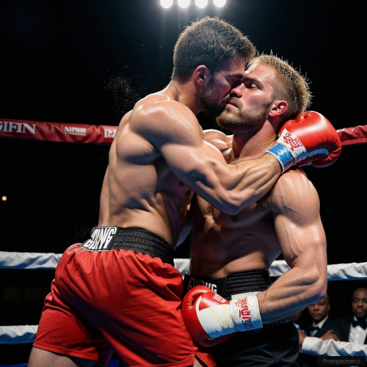 Up Against the Rope Moment by AI-Boxing-Dude on DeviantArt