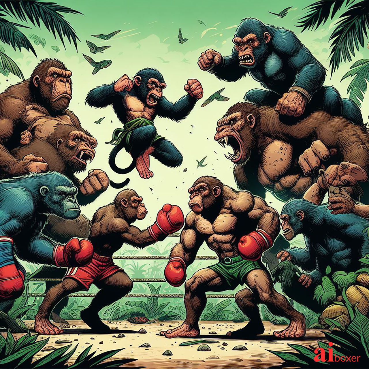 Monkey Madness by AI-Boxing-Dude on DeviantArt