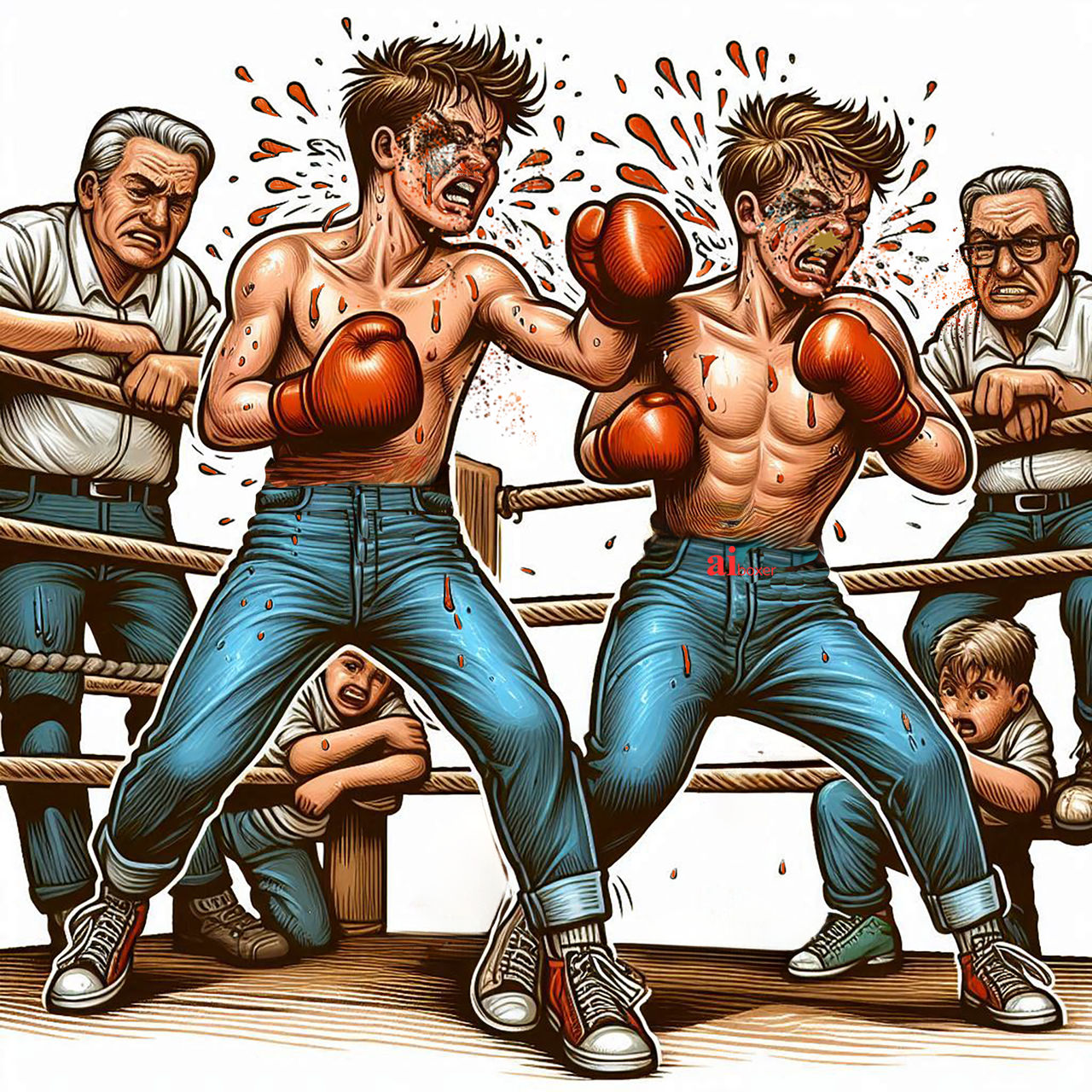 Boxing Jeff Deviantart A Literal Bloodbath by AI-Boxing-Dude on DeviantArt