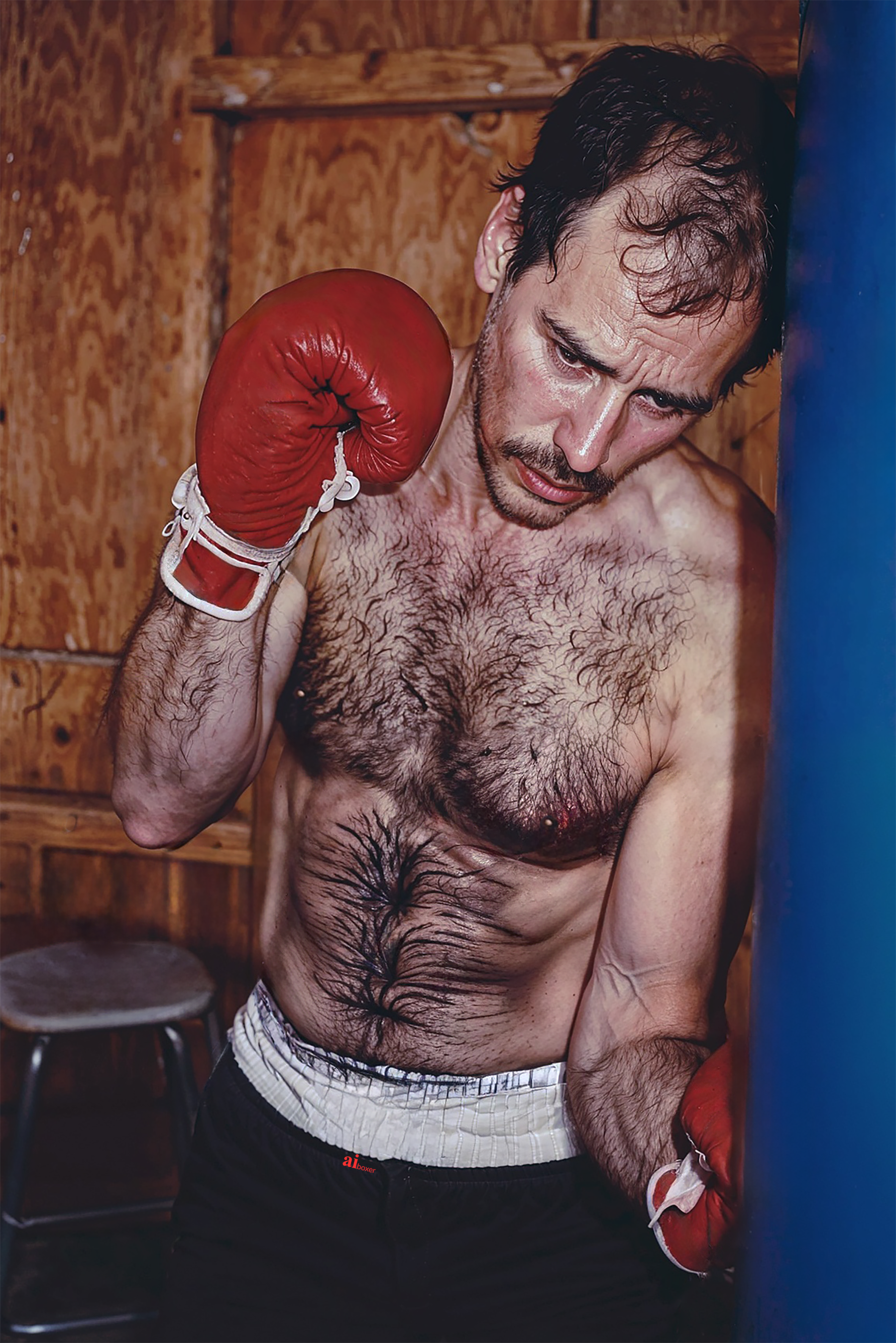Boxing Guy Pll Working the Bag by AI-Boxing-Dude on DeviantArt