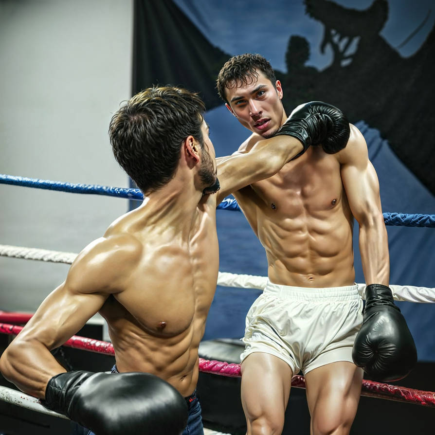 Bashed Against the Ropes by AI-Boxing-Dude on DeviantArt