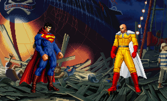 Superman vs Saitama KOF Anthology