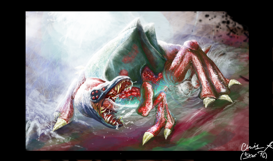 Metroid Queen Concept Art by Starshadow76