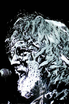 Scratchboard Jerry Garcia