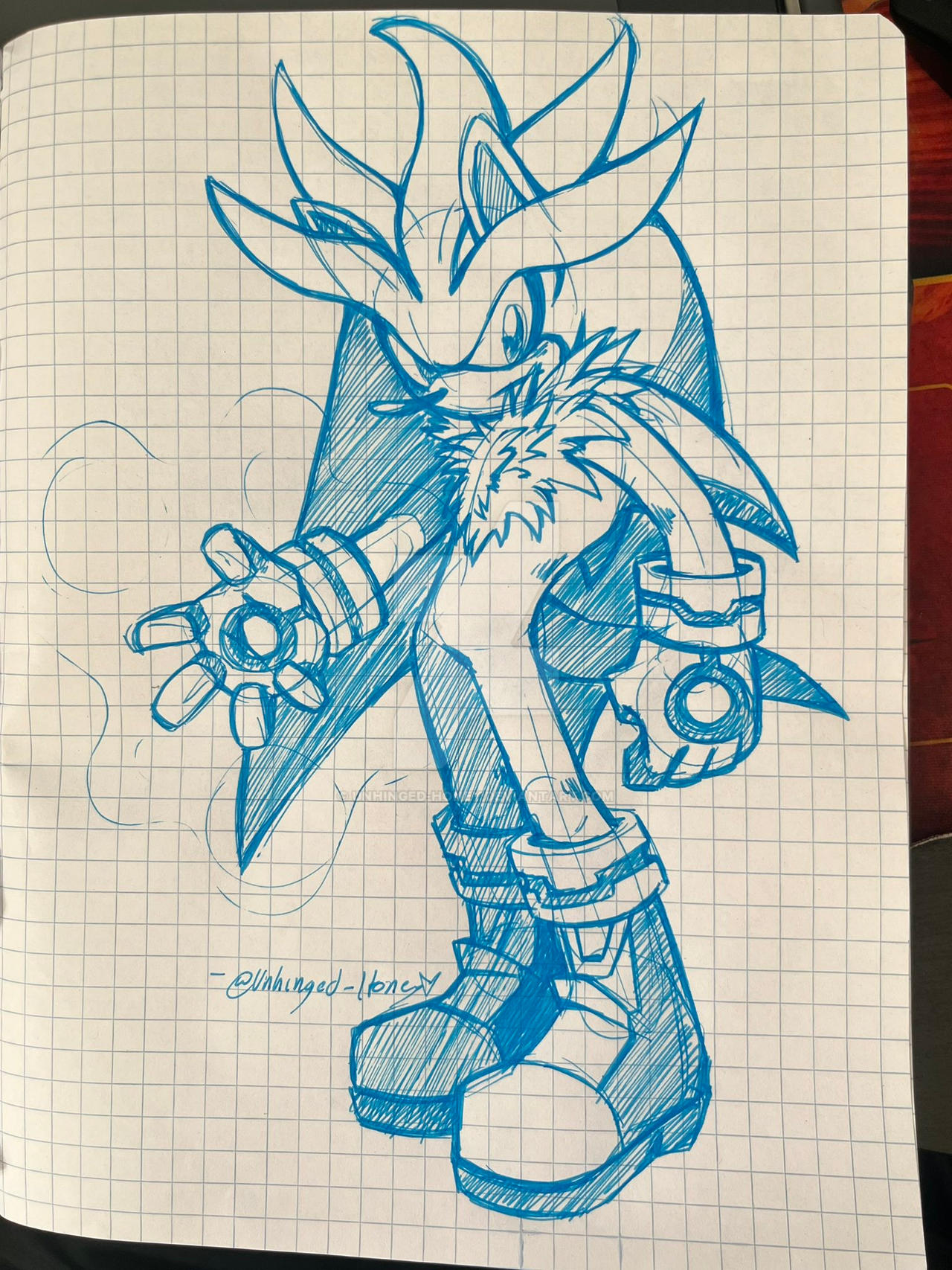 Silver Notebook Sketch
