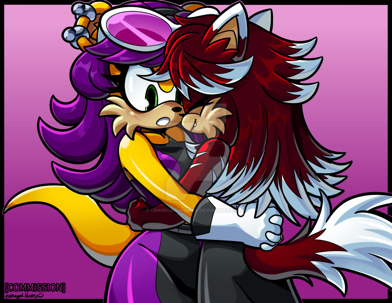 Mina x OC Ange (Commission)