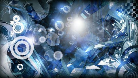 Abstract Blue PSP Wallpaper