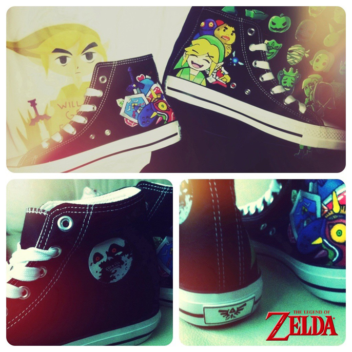 The Legend of Zelda custom Converse