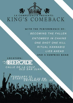 King's Comeback  Flyer.