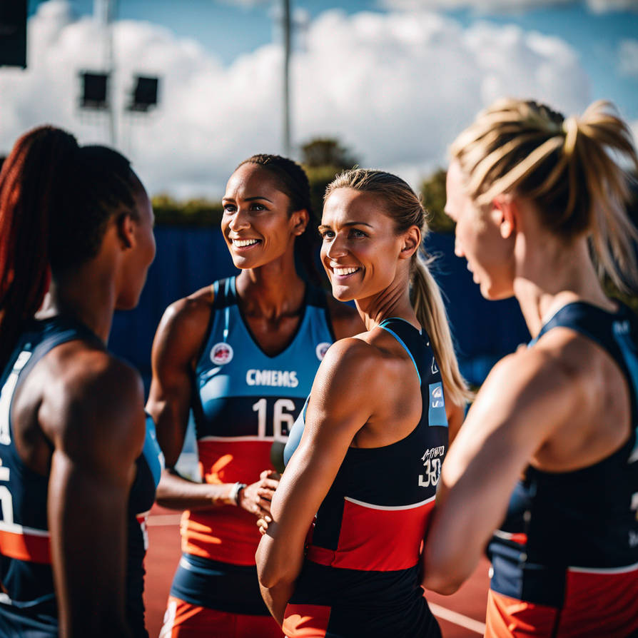 Tall muscular women's netball team 2 by lazeeb33 on DeviantArt