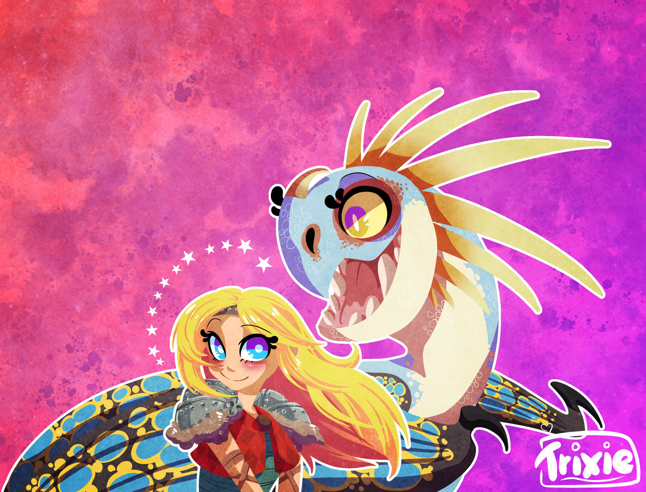 Stormfly Deviantart Astrid And Stormfly by PumpkinRavenTrick on DeviantArt