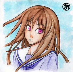 Fan Art watercolor Hiyori - Noragami