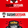Sushi Geisha Logo Template