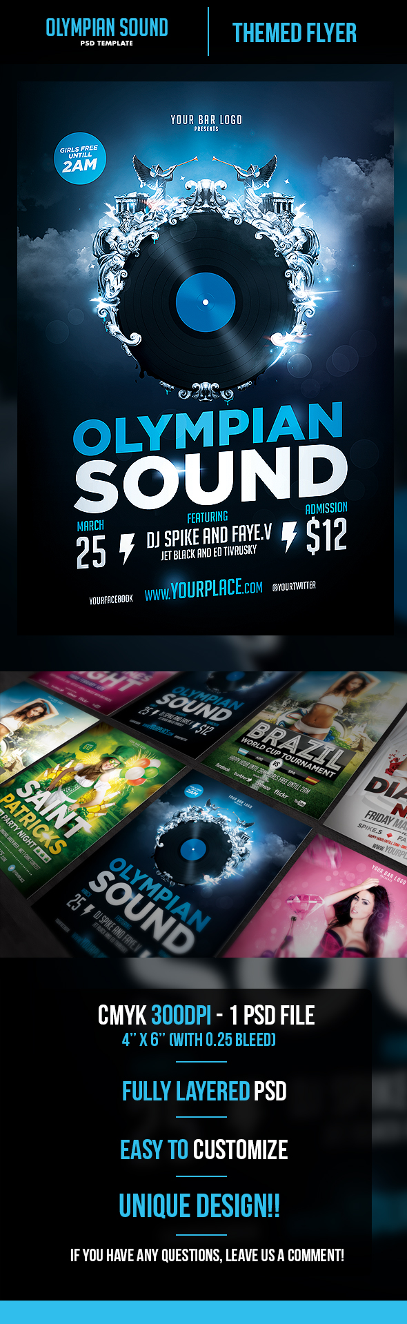 Olympian Sound Flyer Template