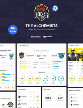 Alchemists Wordpress Sports Team and News Theme