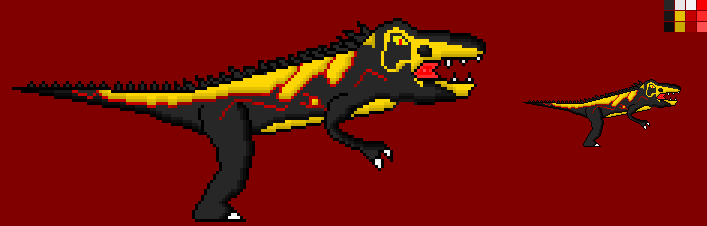 Tyrannosaurus Running Sprite WIP by MF217 on DeviantArt