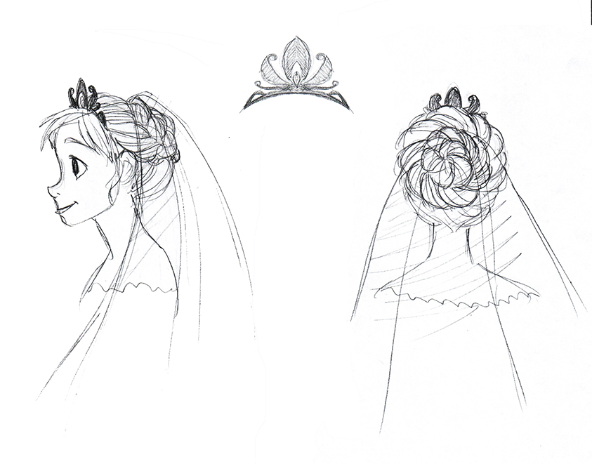 Anna Wedding Dress Hairstyle