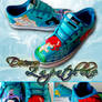 Little Mermaid custom Vans