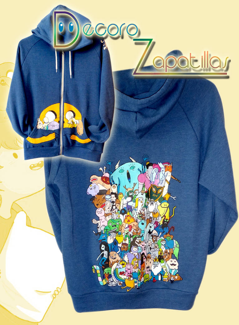 Adventure time custom hoodie handpainted by Raw-J on DeviantArt