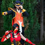 Twisted Fate and Crimson Akali Cosplay