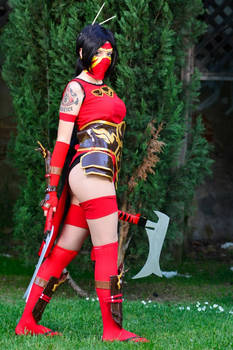 Crimson Akali Cosplay