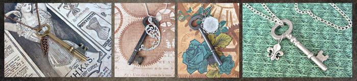 Skeleton Key Necklaces III