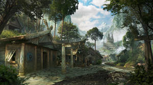 Fantasy Viking Village by Daazed-DA