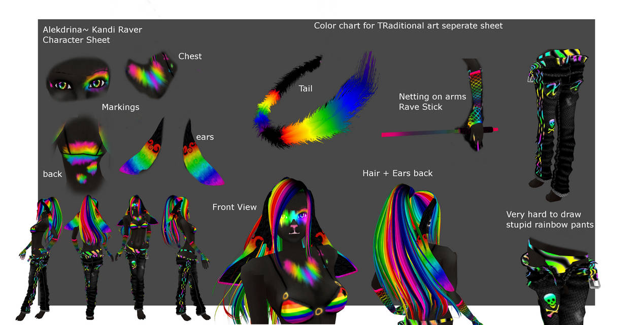 Version 1. Kandi Raver Character Sheet by Alekdrina on DeviantArt