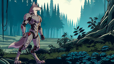 ANIMATED Cyborg Wolf - Follow the Link to YouTube