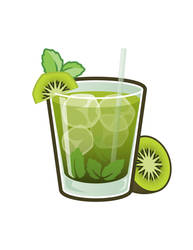 Kiwi n' Mint Cocktail