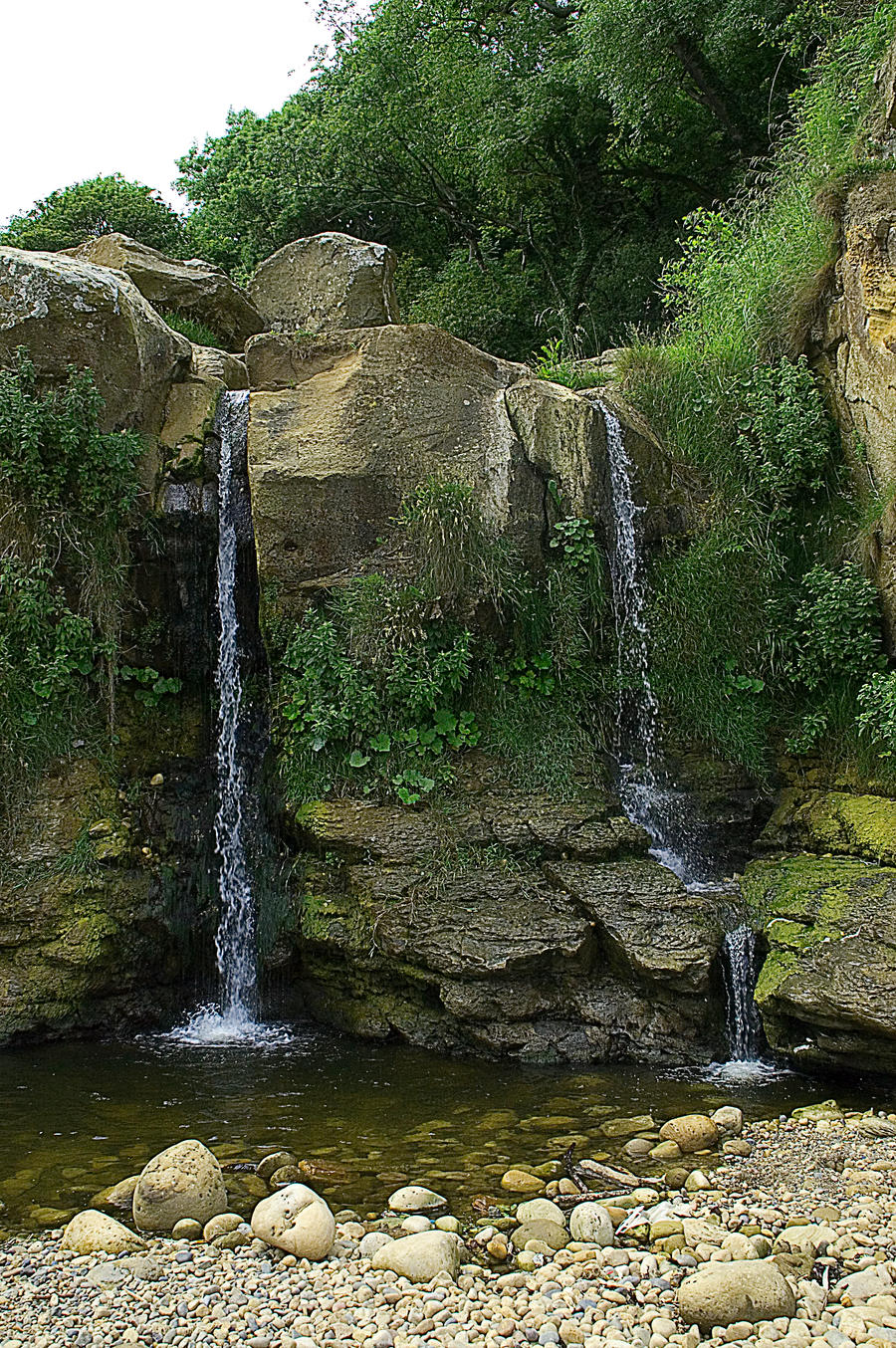 Hayburn Wyke waterfalls